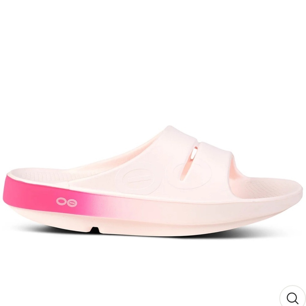 OOFOS OOahh sport slide in blush fade women’s 8 EUC - Picture 7 of 7